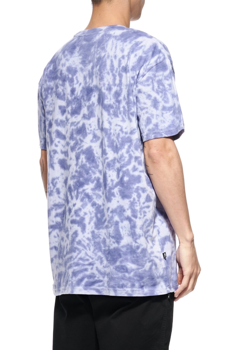 Blue Stussy Designs Tie Dye Men's T Shirts | USA000155