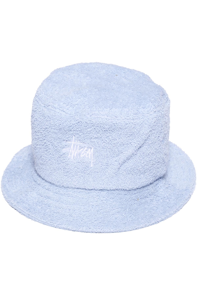 Blue Stussy Graffiti Terry Bucket Men\'s Hats | USA000462