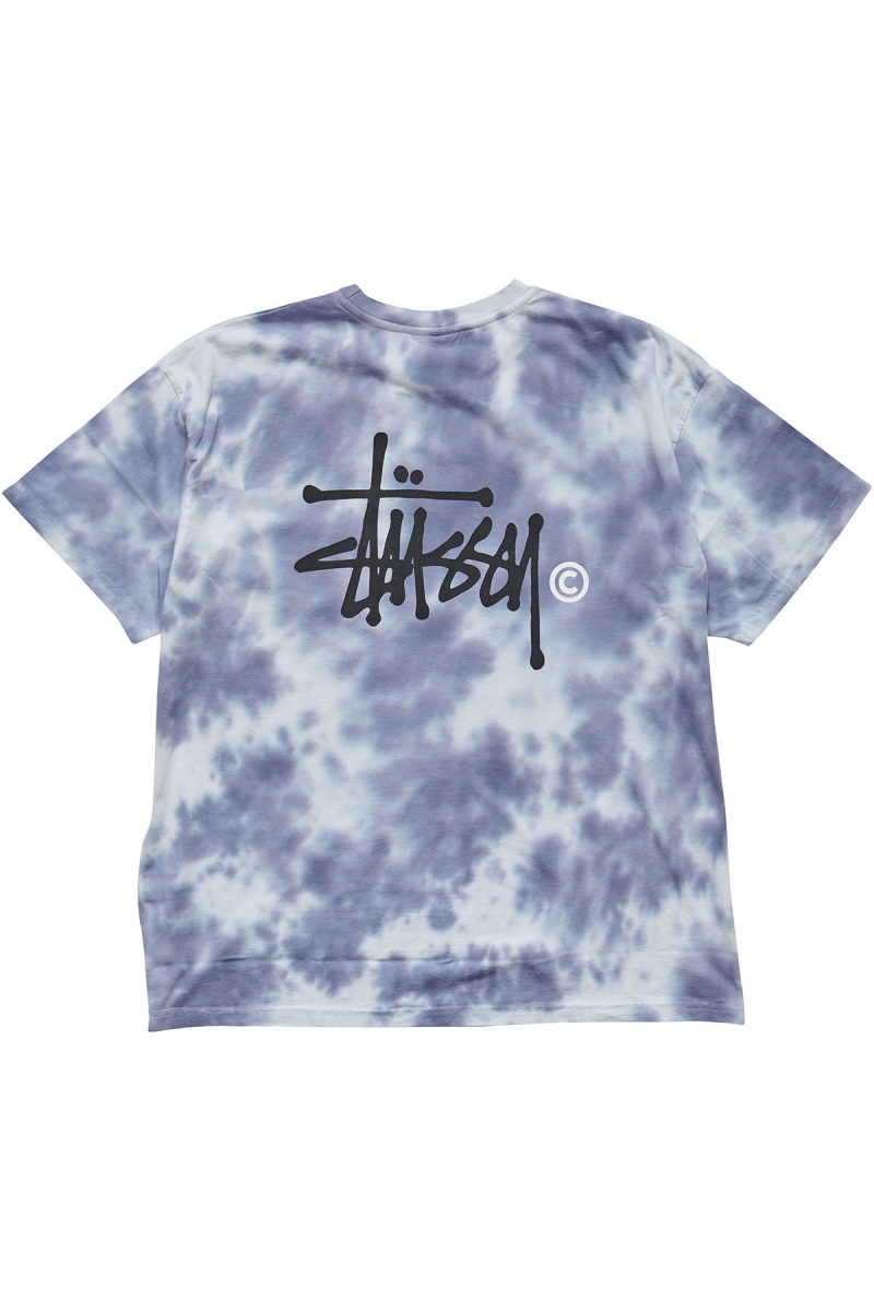 Blue Stussy Marble BF Tee Women's Sportswear | USA000775