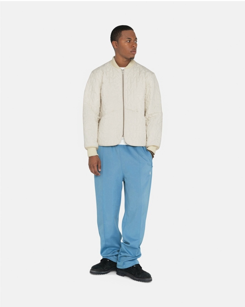 Blue Stussy Poly Men's Track Pants | USA001000