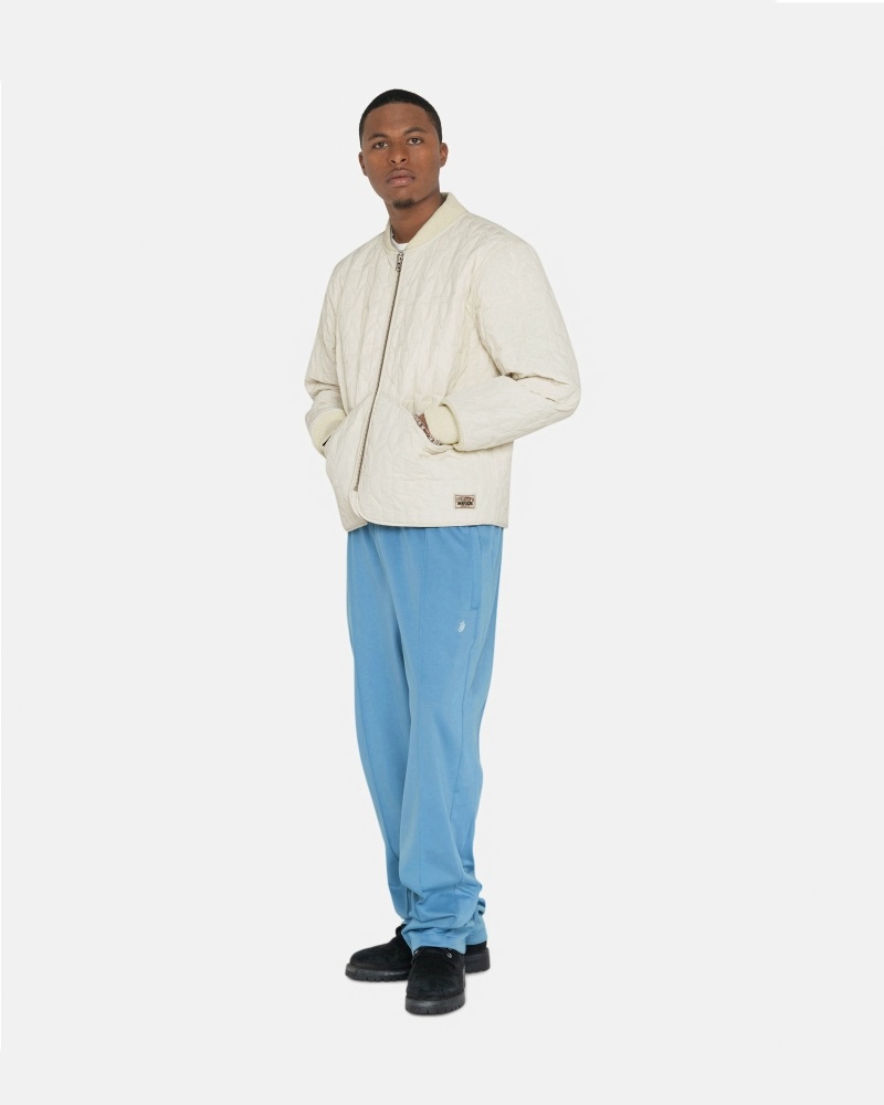 Blue Stussy Poly Men's Track Pants | USA001000