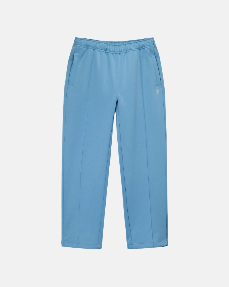 Blue Stussy Poly Men\'s Track Pants | USA001000