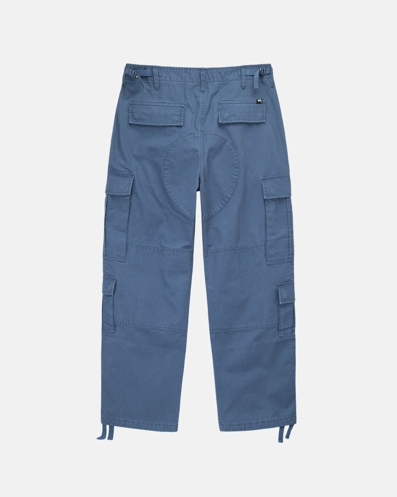 Blue Stussy Ripstop Surplus Men's Cargo Pants | USA000591