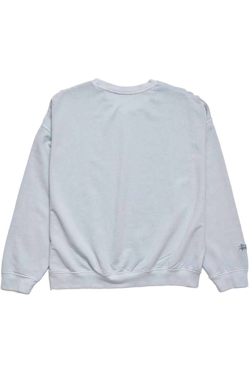 Blue Stussy Scholarship BF Crew Women's Sweaters | USA000851