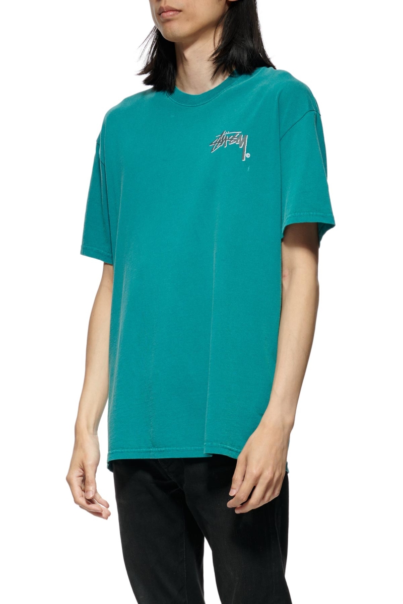 Blue Stussy Shadow Stock SS Men's T Shirts | USA000264