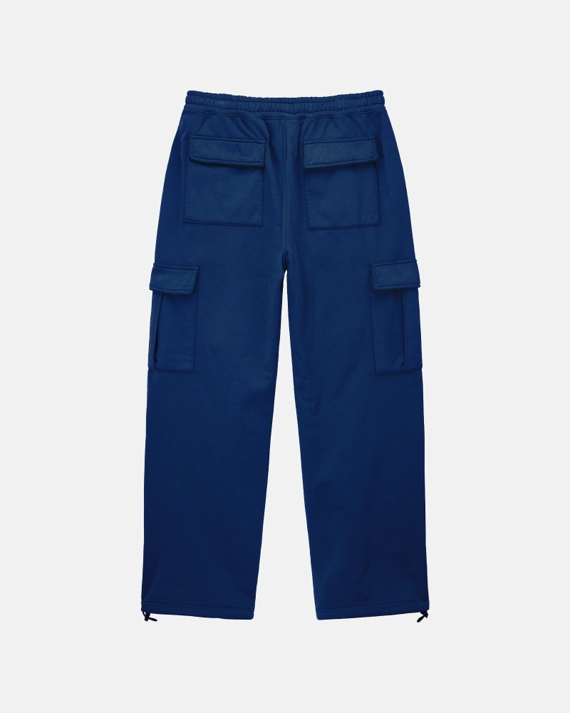 Blue Stussy Sport Cargo Men's Fleece Pants | USA000598