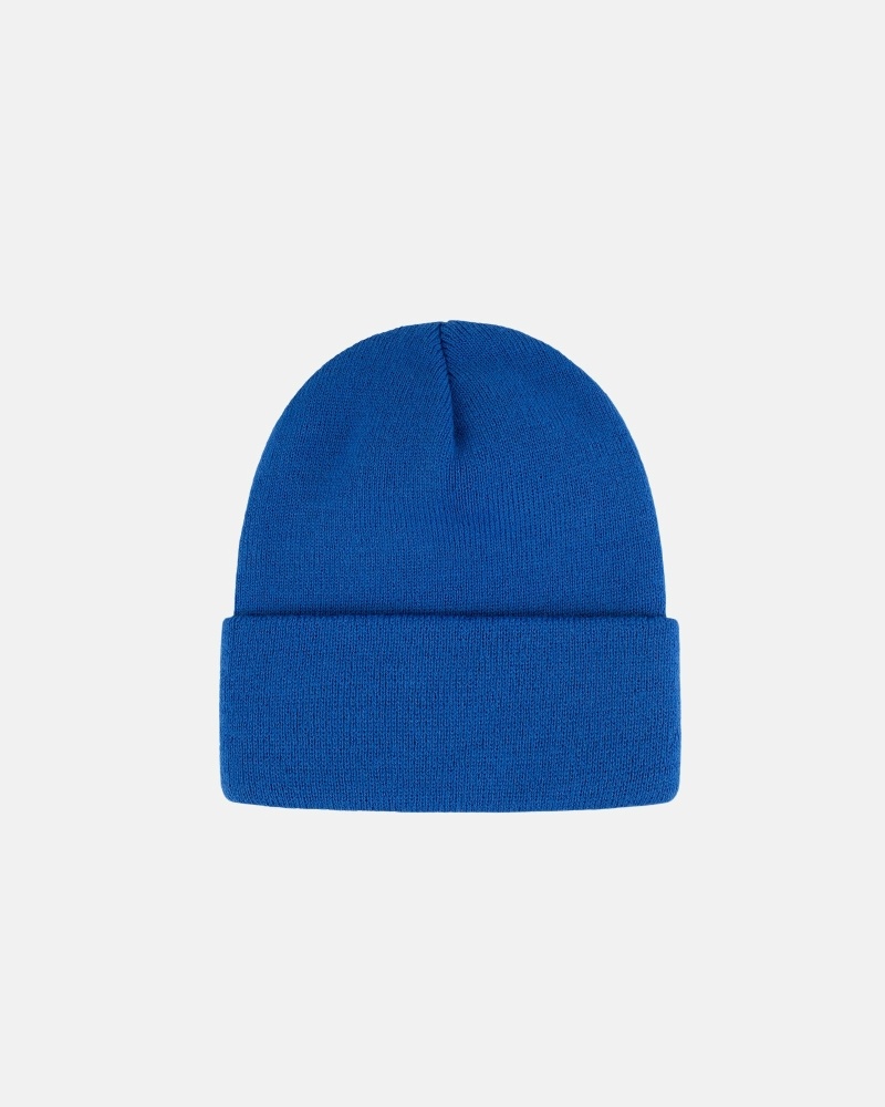 Blue Stussy Stock Cuff Men's Beanie | USA000489