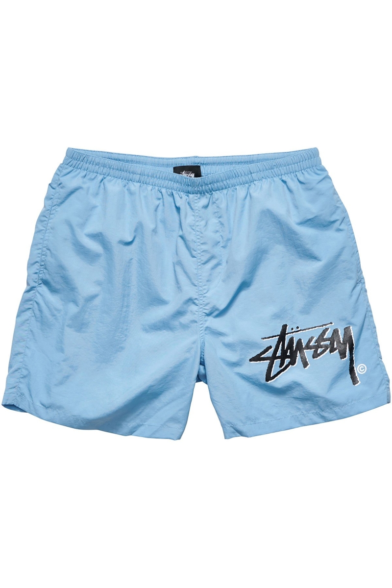 Blue Stussy Stock Taslon Big Beach Men\'s Shorts | USA000699