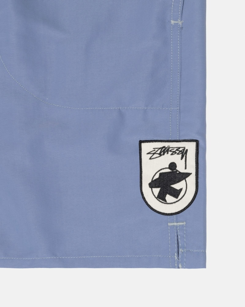 Blue Stussy Surfman Patch Men's Shorts | USA000703