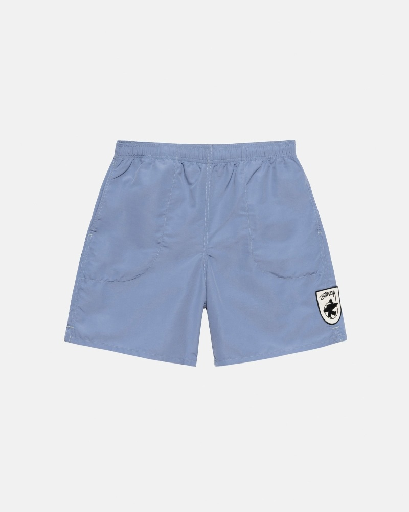 Blue Stussy Surfman Patch Men\'s Shorts | USA000703