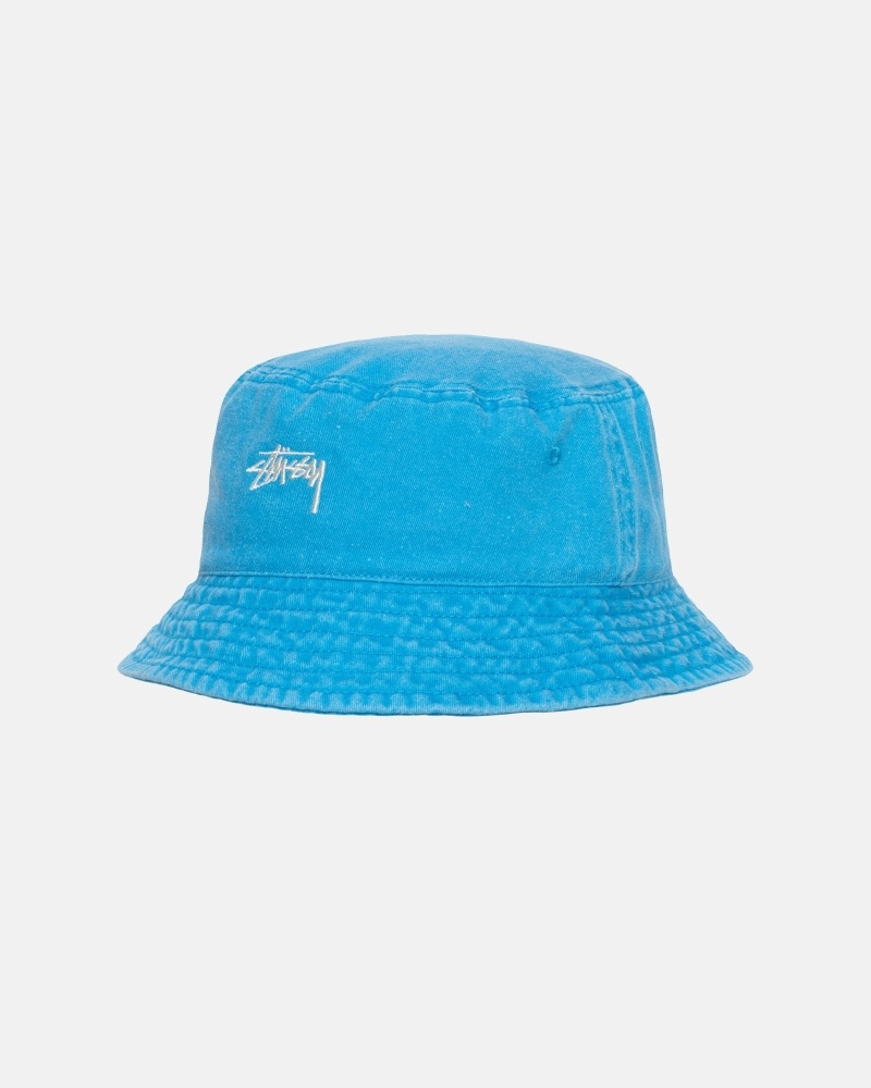 Blue Stussy Washed Stock Men's Bucket Hats | USA000510