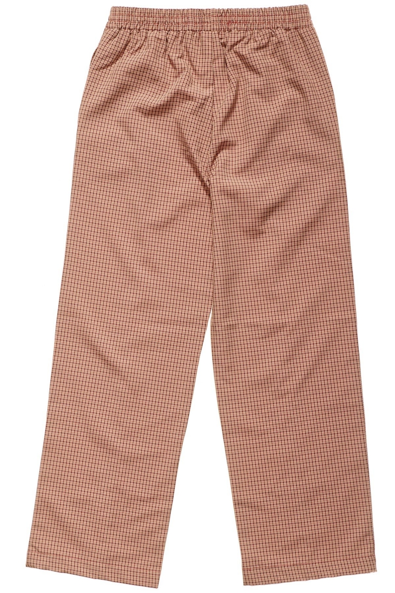 Brown Stussy Airlie Check Women's Track Pants | USA000970