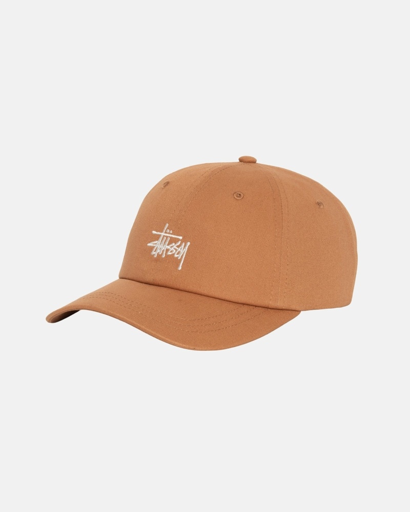 Brown Stussy Basic Stock Low Pro Men's Caps | USA000389