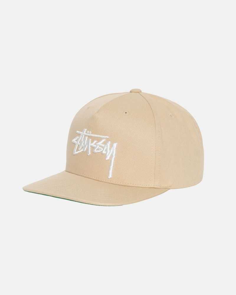 Brown Stussy Big Stock Point Crown Men's Caps | USA000409