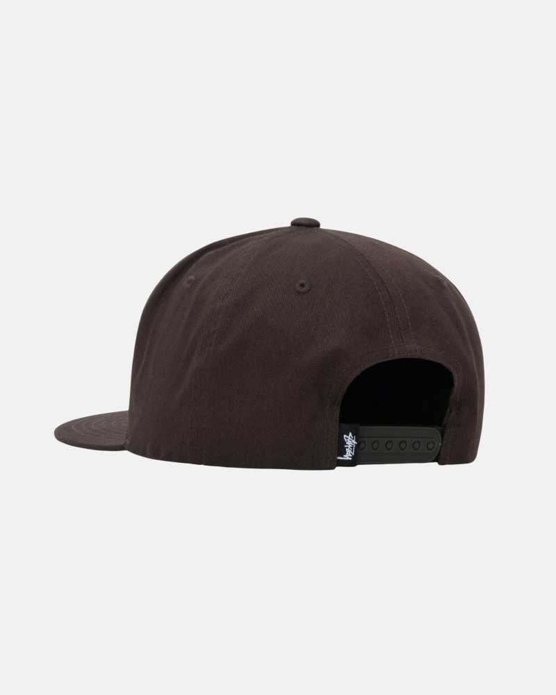 Brown Stussy Big Stock Point Crown Men's Caps | USA000411