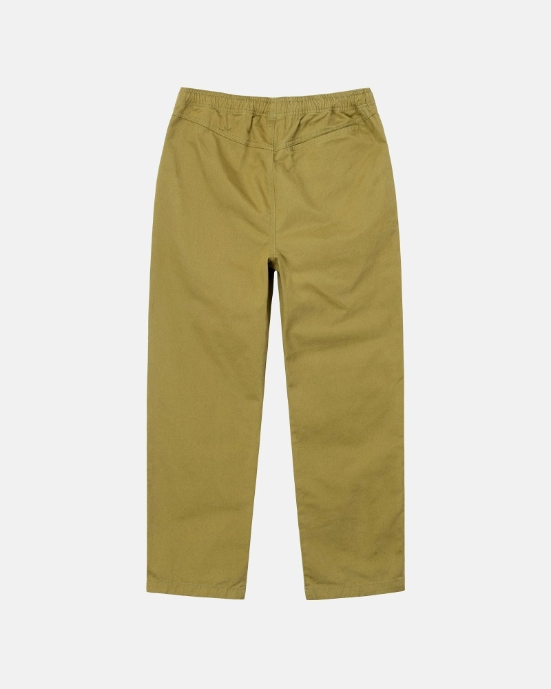 Brown Stussy Brushed Men's Beach Pants | USA000544