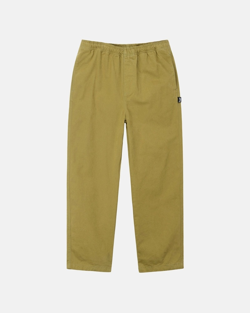 Brown Stussy Brushed Men\'s Beach Pants | USA000544