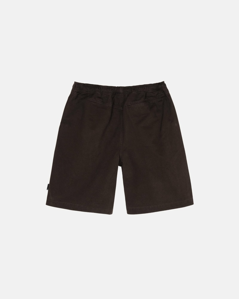 Brown Stussy Brushed Men's Shorts | USA000634