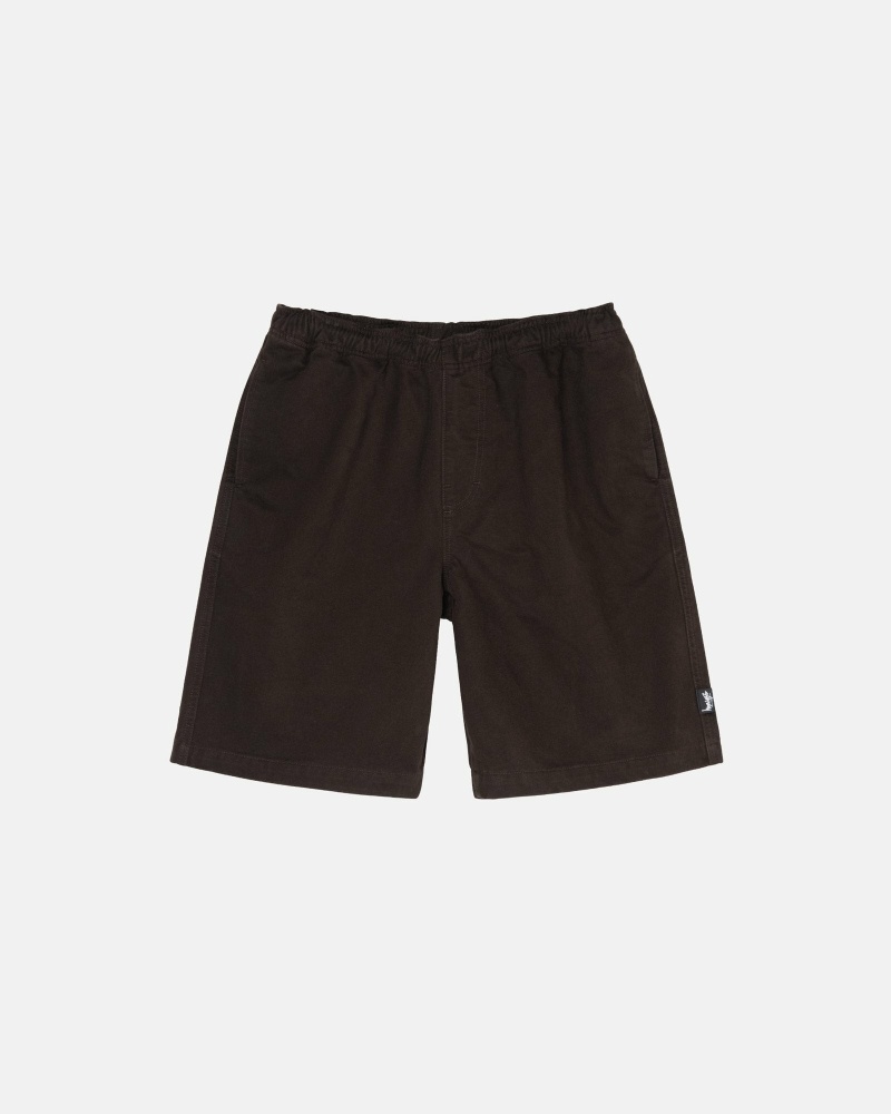 Brown Stussy Brushed Men\'s Shorts | USA000634