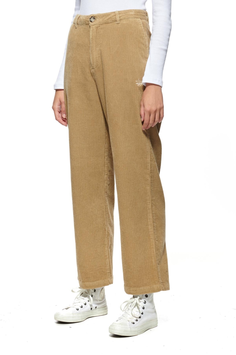 Brown Stussy Claudette Cord Women's Pants | USA000554