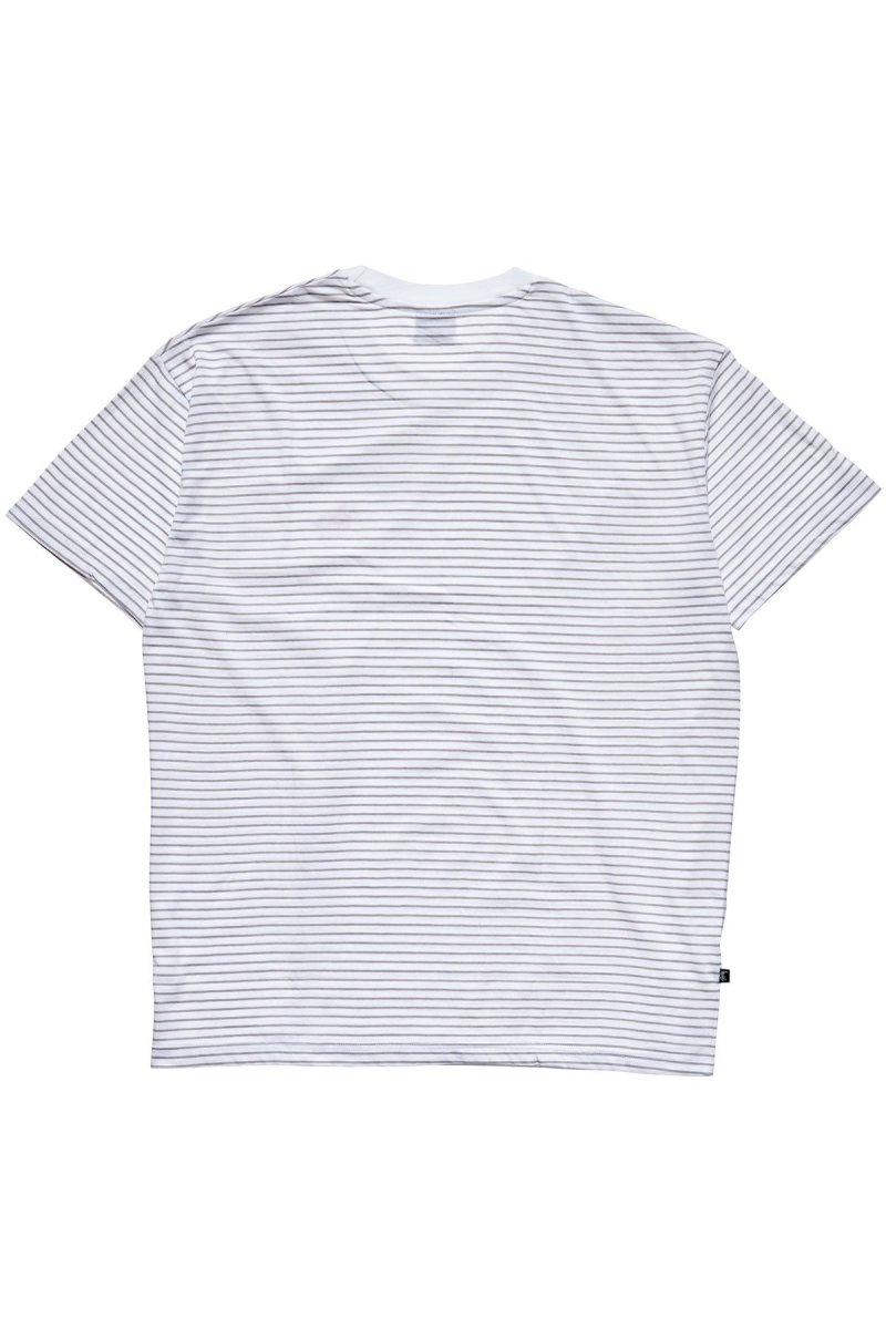 Brown Stussy Emerald Stripe SS Men's T Shirts | USA000165