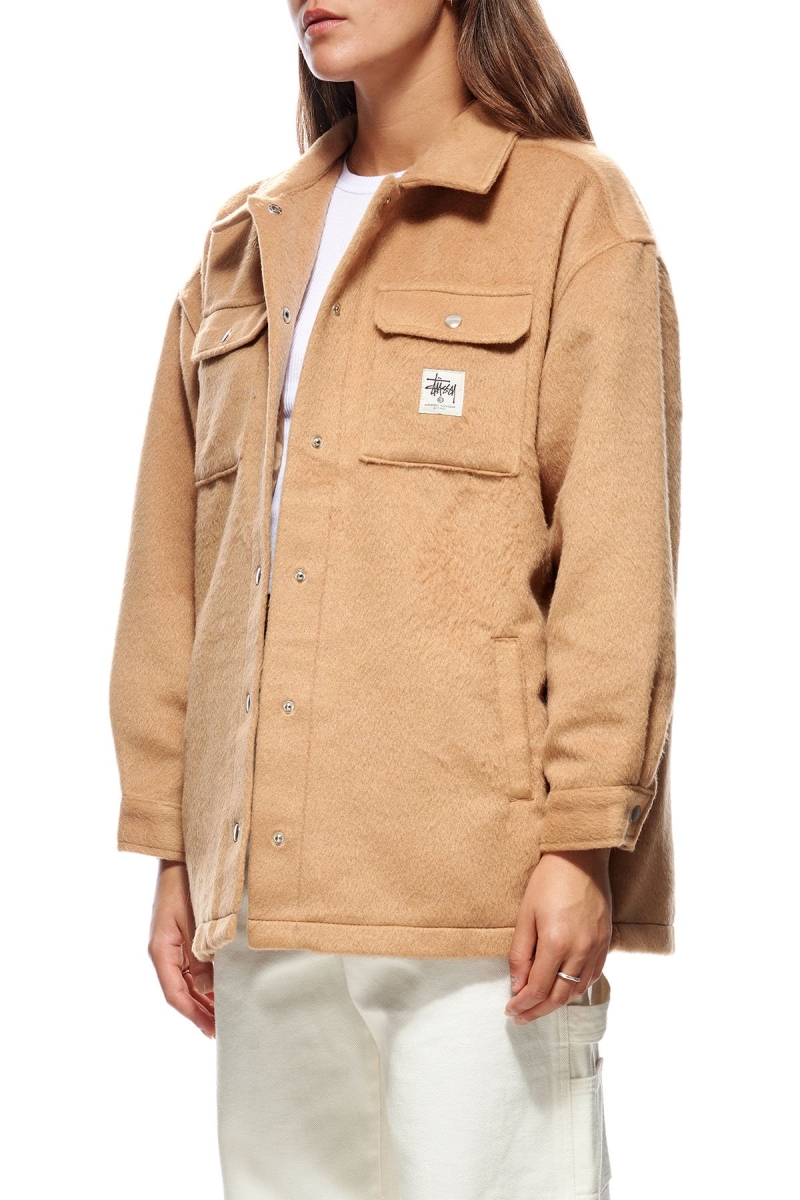 Brown Stussy Fields Worker Women's Jackets | USA000337