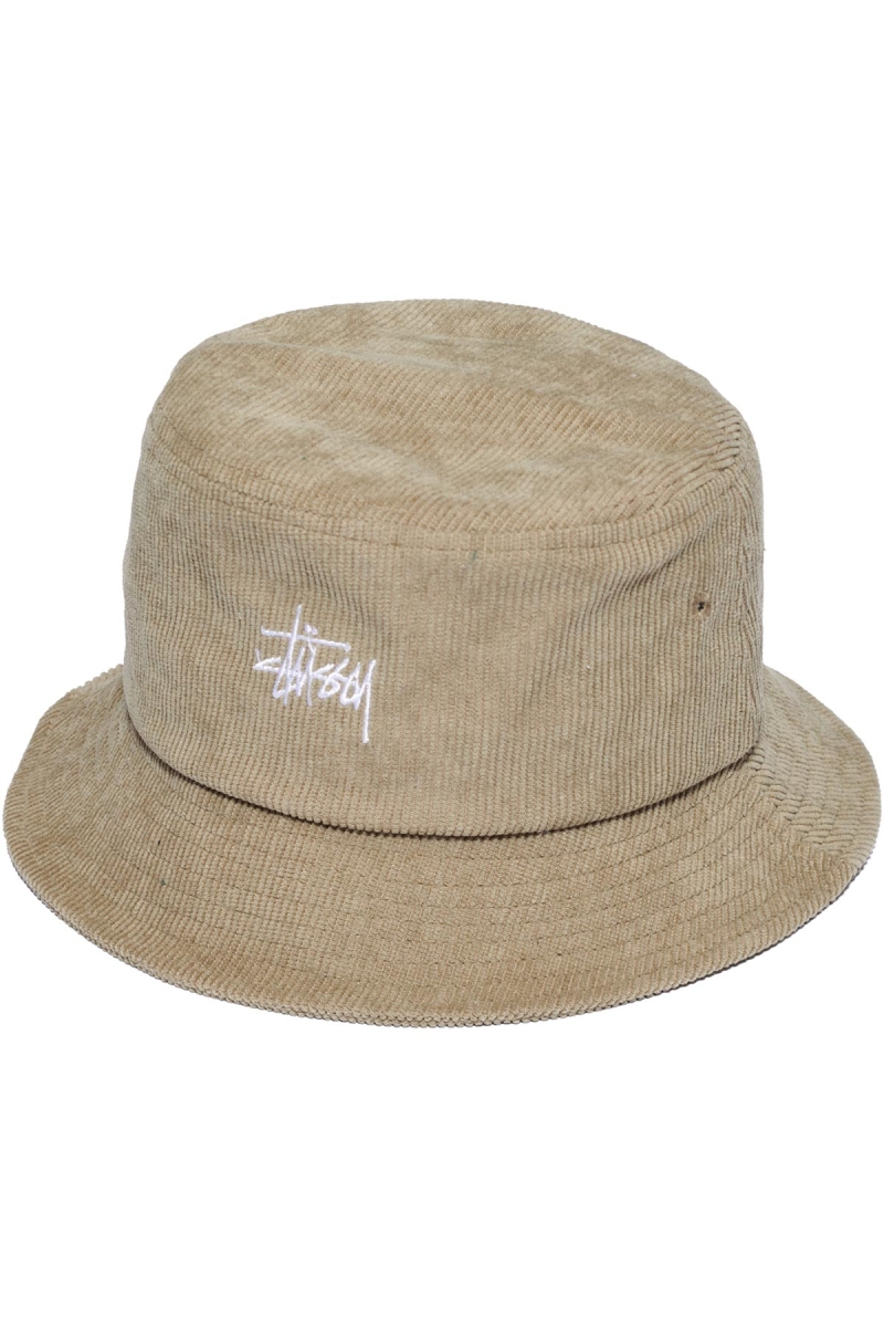 Brown Stussy Graffiti Cord Bucket Women\'s Hats | USA000445