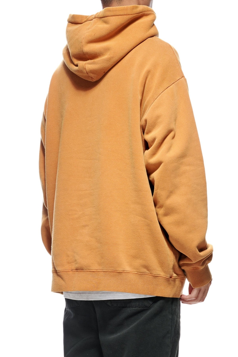 Brown Stussy Italic Pigment Men's Hoodies | USA000048