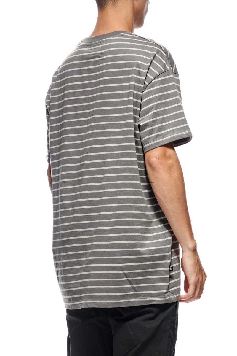 Brown Stussy Kalorama Stripe SS Men's T Shirts | USA000231