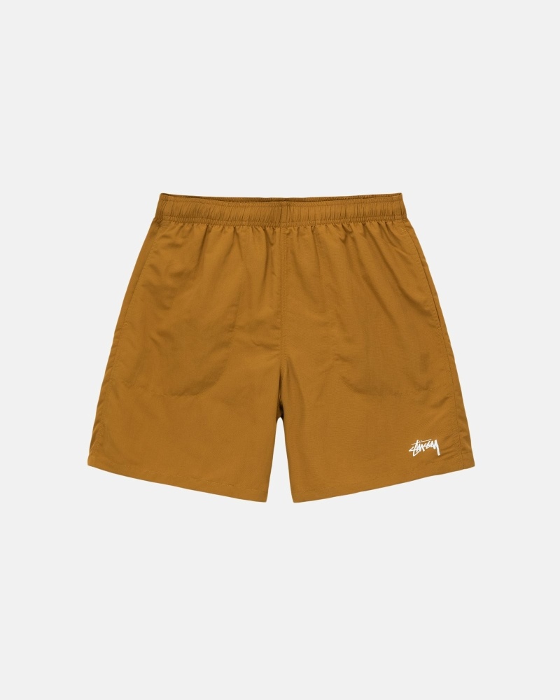 Brown Stussy Stock Men\'s Shorts | USA000690