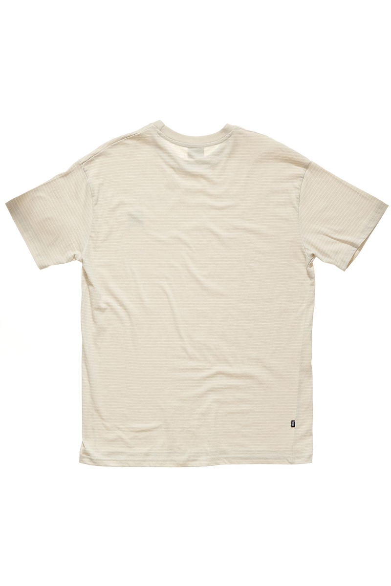 Brown Stussy Work Stripe SS Men's T Shirts | USA000286