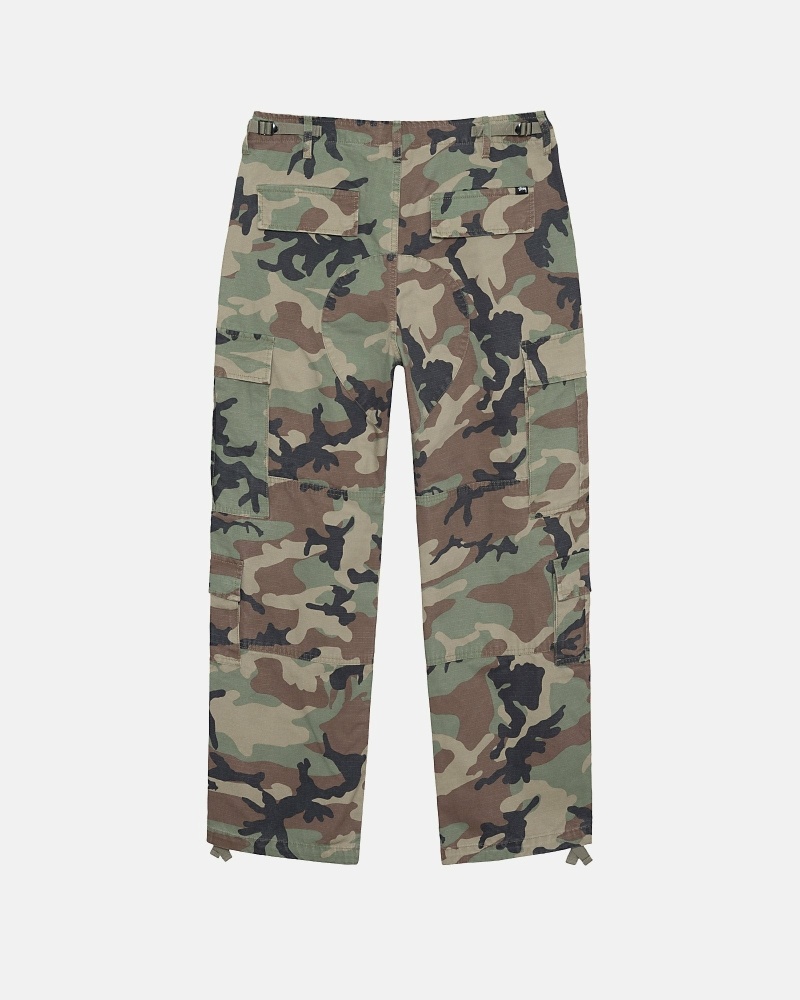 Camo Stussy Ripstop Surplus Men's Cargo Pants | USA000589