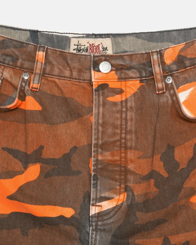 Camo Stussy Spray Dye Big O Shorts Men's Shorts | USA000681