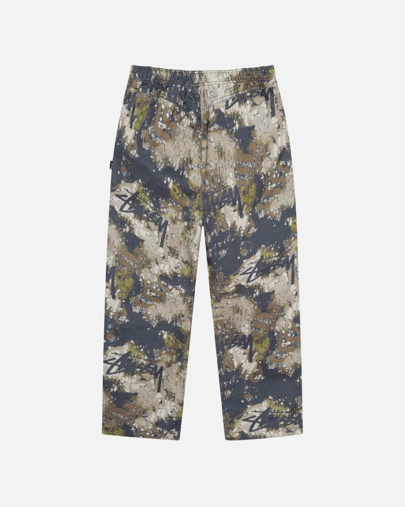 Camo Stussy Veil Camo Men's Beach Pants | USA000602