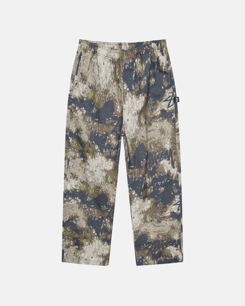 Camo Stussy Veil Camo Men\'s Beach Pants | USA000602