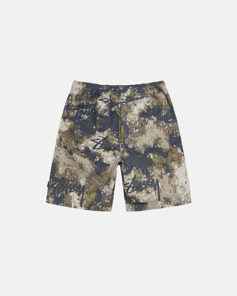 Camo Stussy Veil Camo Men's Shorts | USA000709