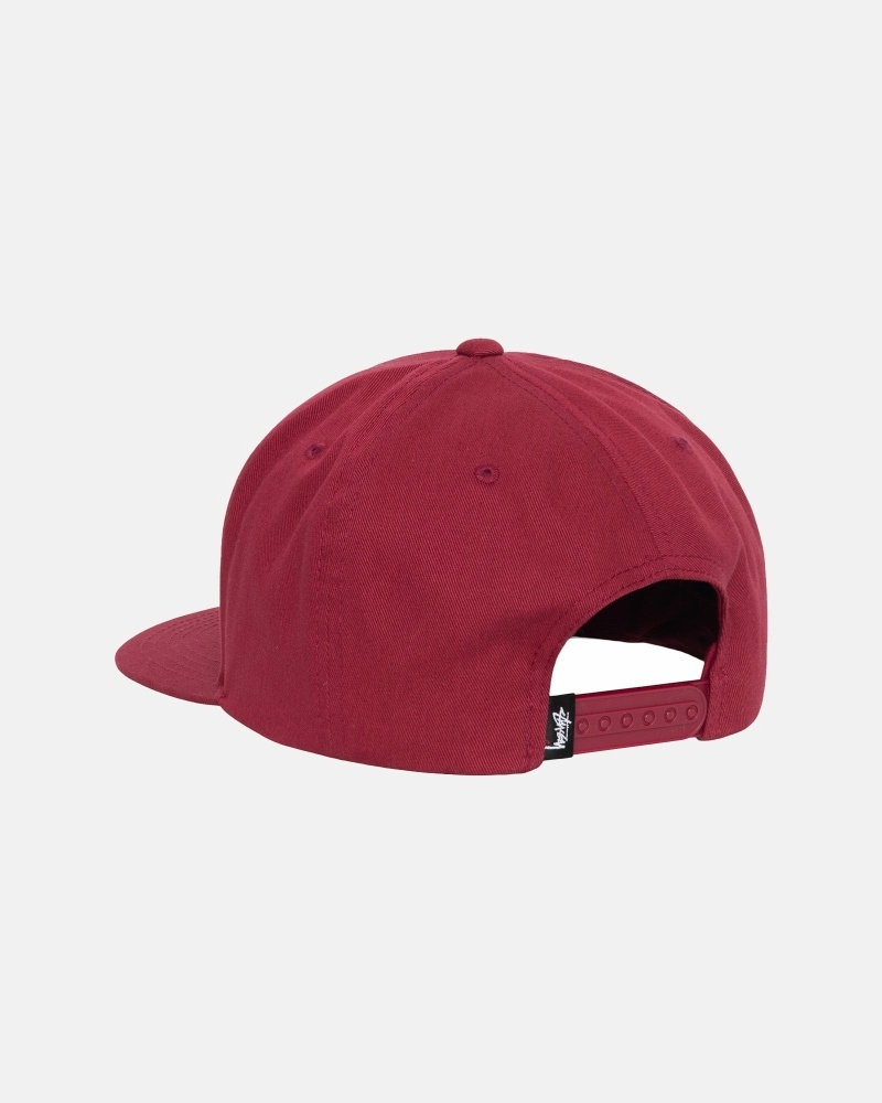 Claret Stussy Big Stock Point Crown Men's Caps | USA000413