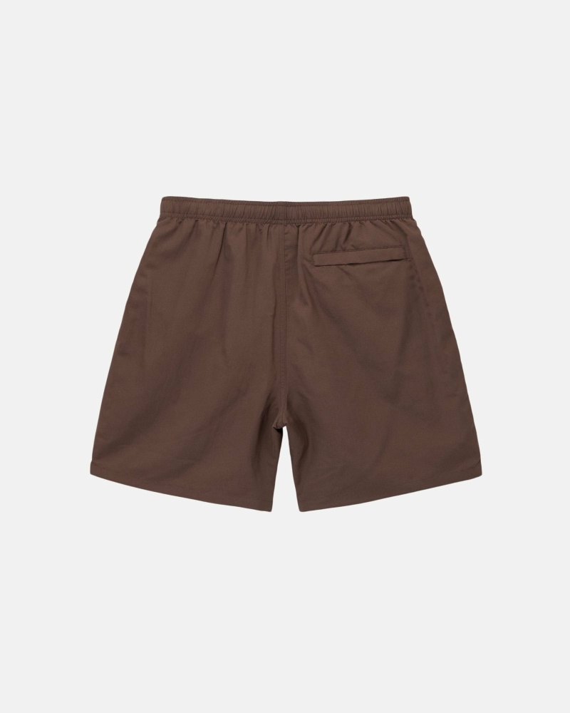 Coffee Stussy Big Basic Men's Shorts | USA000620