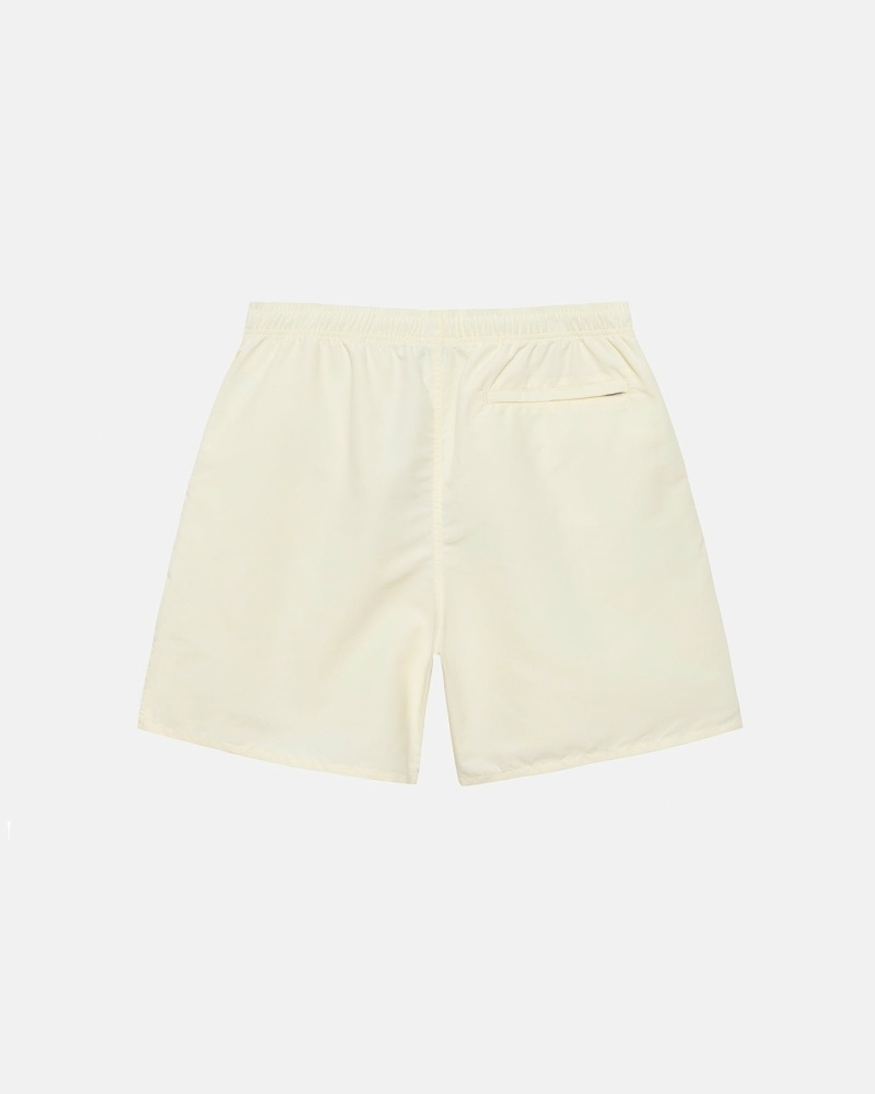 Cream Stussy Big Basic Men's Shorts | USA000619