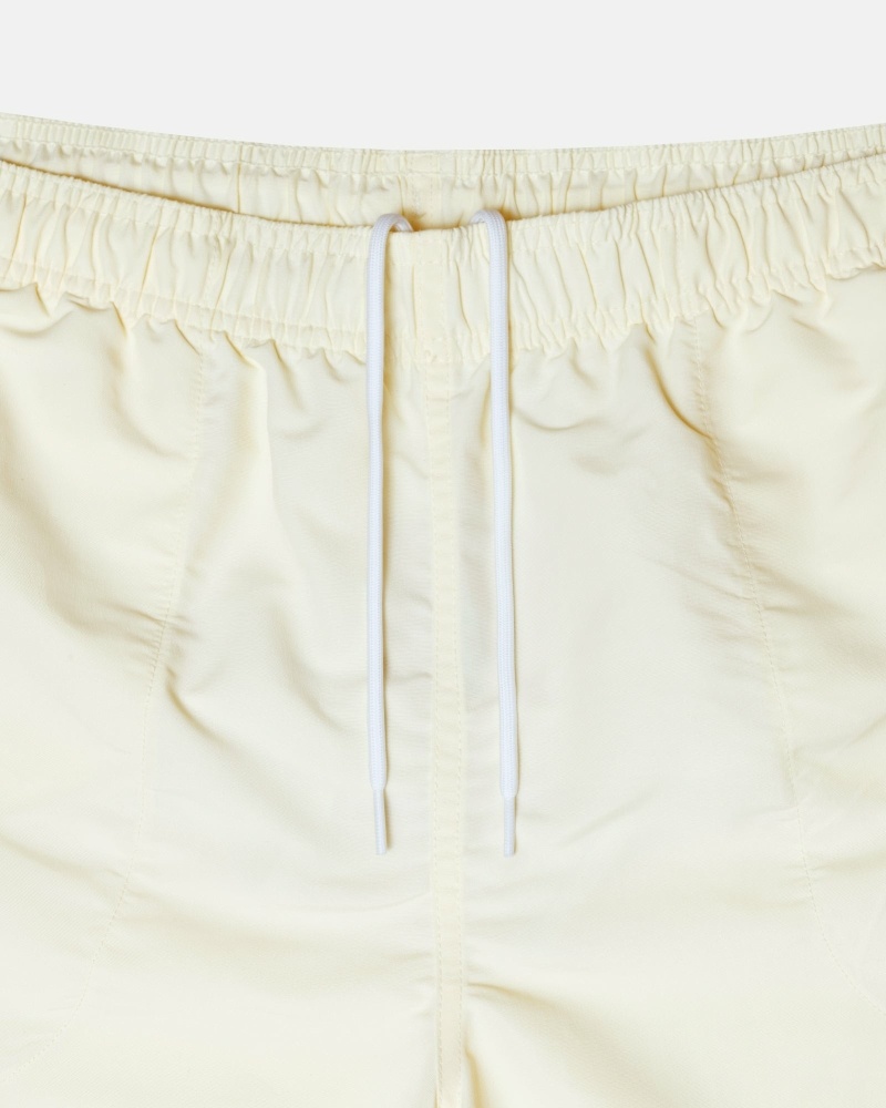 Cream Stussy Big Basic Men's Shorts | USA000619