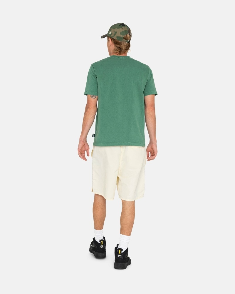 Cream Stussy Big Basic Men's Shorts | USA000619