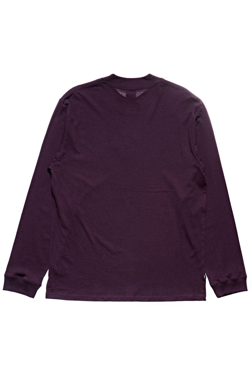 Dark Purple Stussy Crown Men's Sweatshirts | USA000910