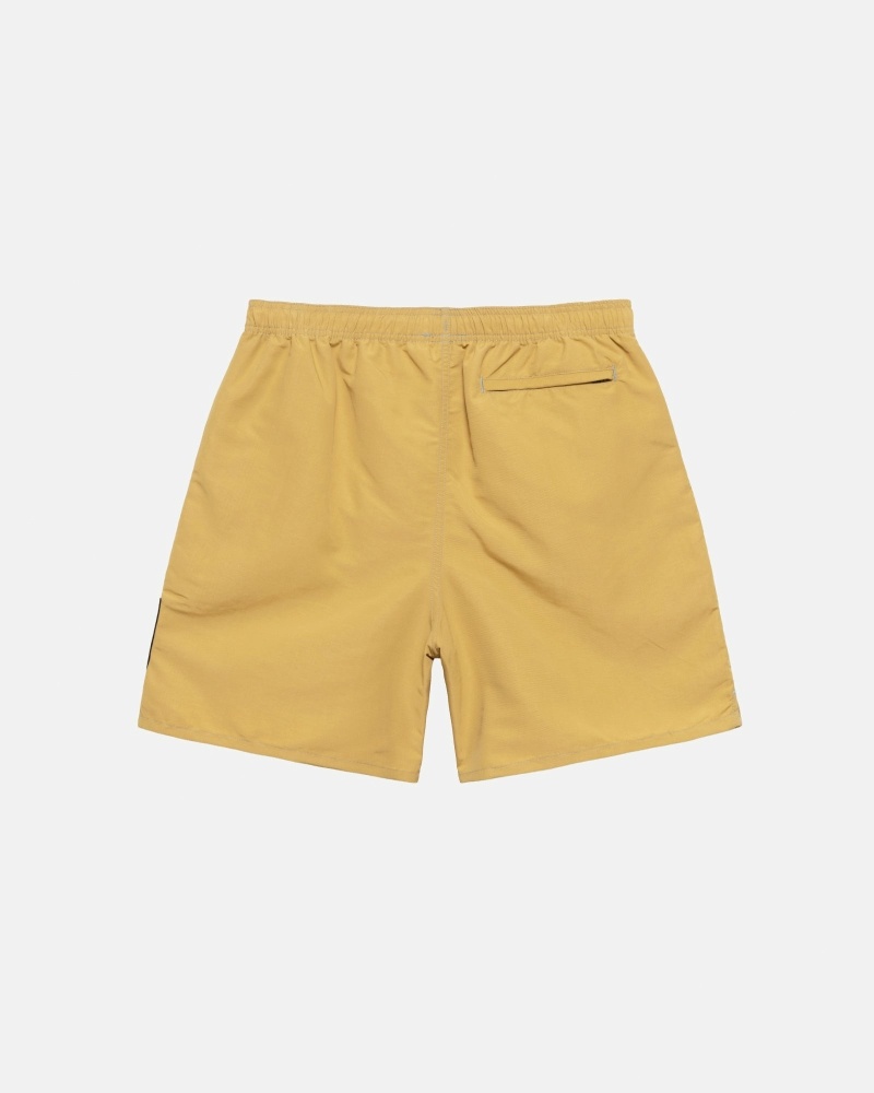 Dark Yellow Stussy Surfman Patch Men's Shorts | USA000705