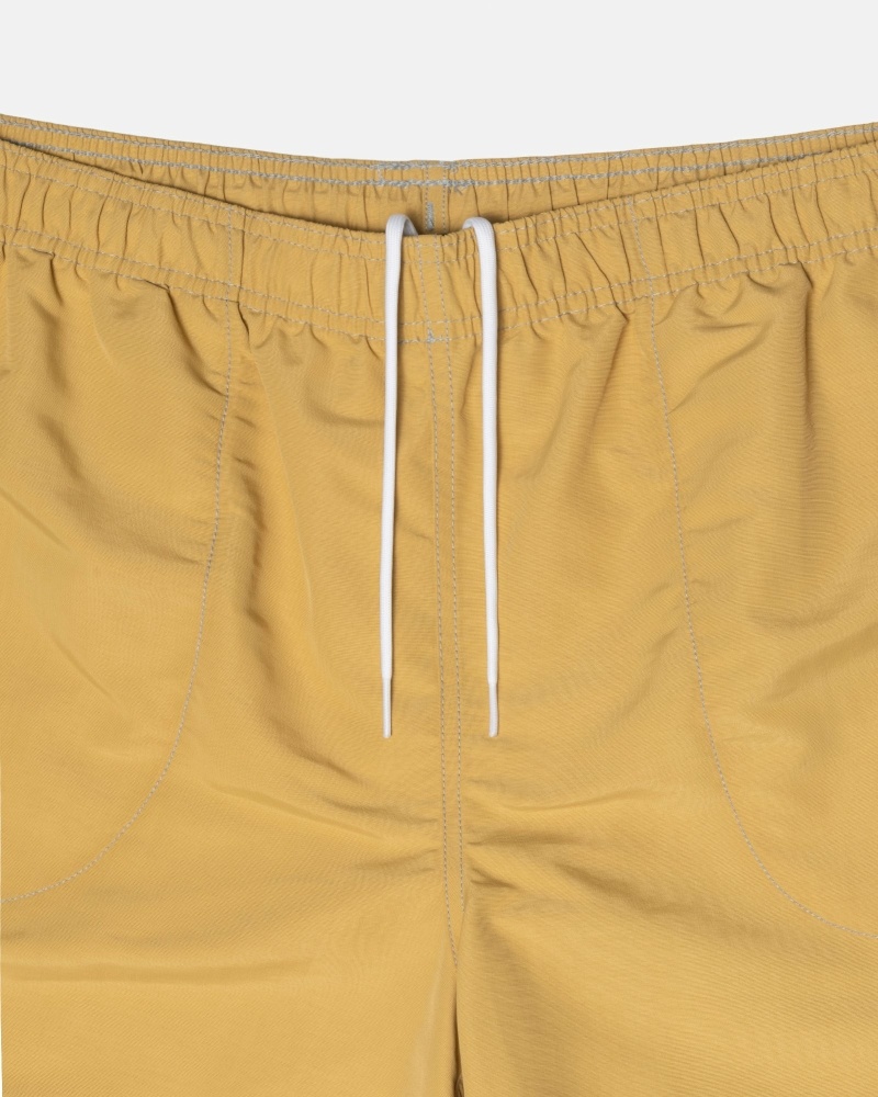 Dark Yellow Stussy Surfman Patch Men's Shorts | USA000705