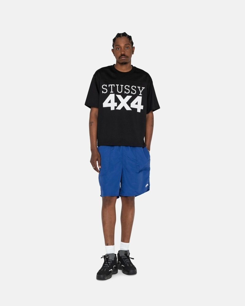 Deep Blue Stussy Stock Men's Shorts | USA000691