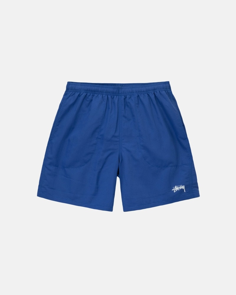 Deep Blue Stussy Stock Men\'s Shorts | USA000691