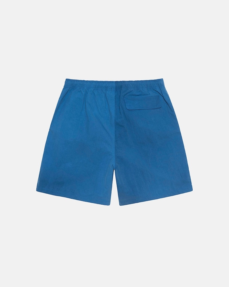 Deep Blue Stussy Wave Dye Nylon Short Men's Shorts | USA000713