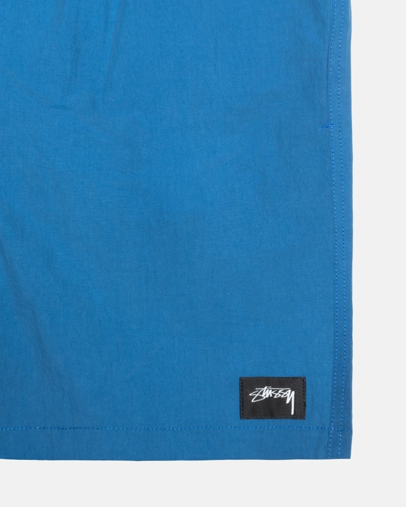 Deep Blue Stussy Wave Dye Nylon Short Men's Shorts | USA000713