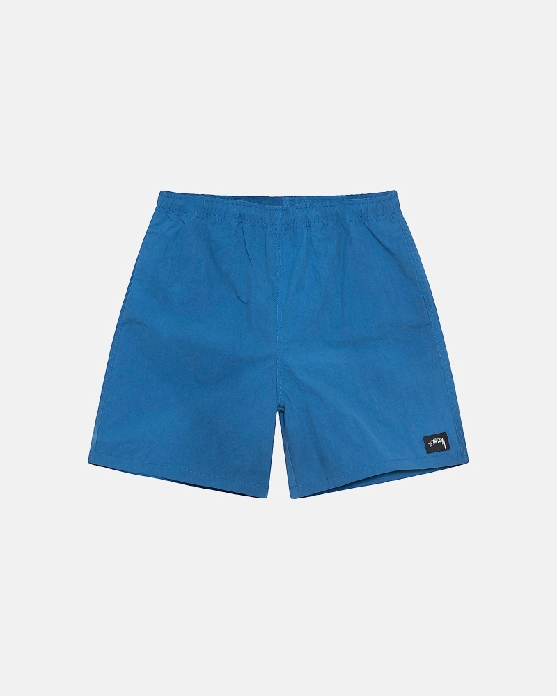 Deep Blue Stussy Wave Dye Nylon Short Men\'s Shorts | USA000713