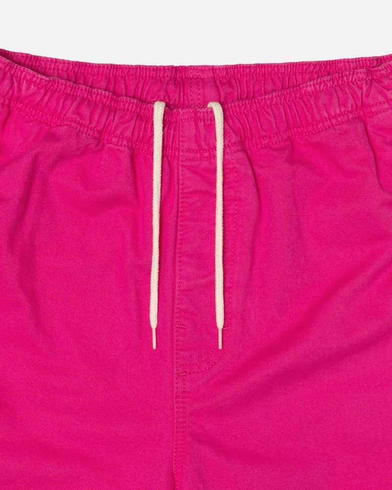 Fuchsia Stussy Brushed Men's Shorts | USA000633